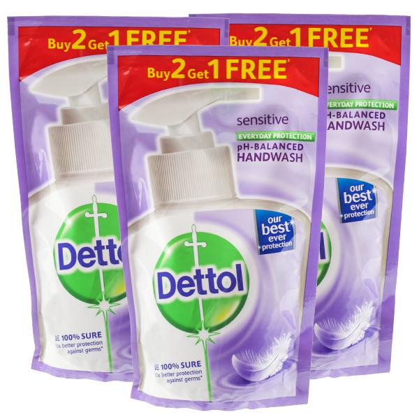Dettol Sensitive  Handwash 175ml Buy2 Get 1 free Combo Pack